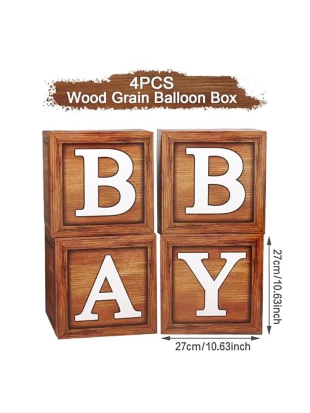 Baby Shower Boxes Teddy Bear Party Decor Baby Blocks Gender Reveal Decor